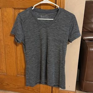 Under armor heather grey athletic t-shirt